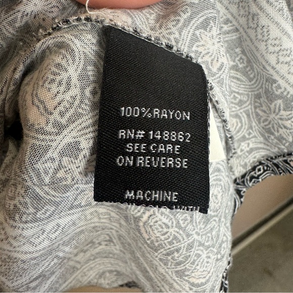 Torrid Mixed Print Off Shoulder Bell Challis Dress Plus Size 0 (L) - Picture 3 of 7